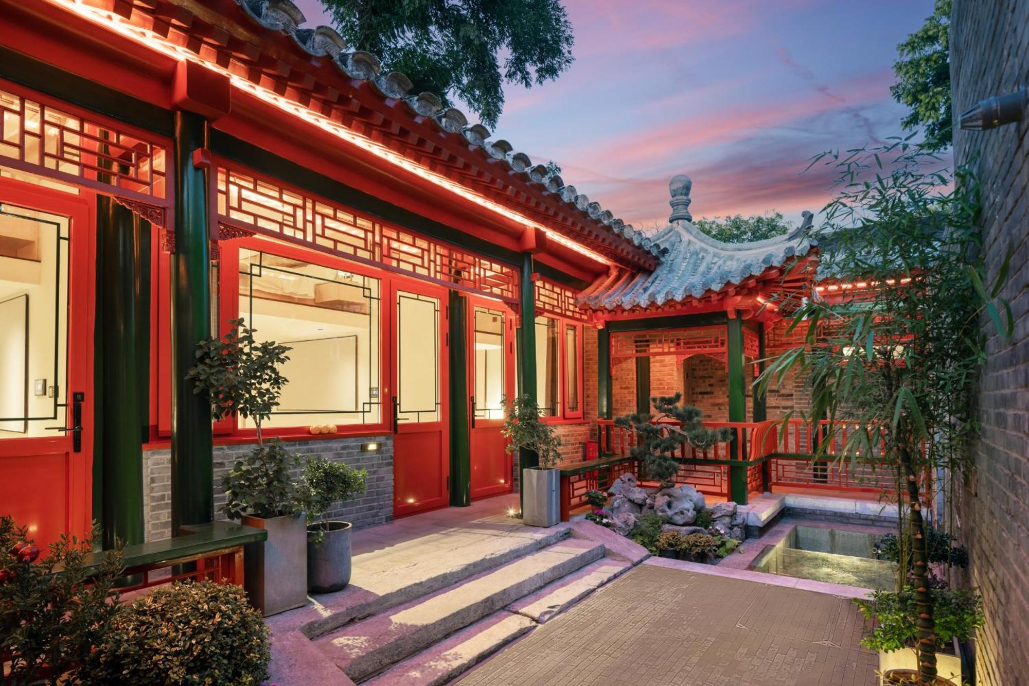 Xinxiang Yayuan Beijing Sihe Courtyard With Sky Garden Terrace Near Tiananmen Square Forbidden City Wangfujing Pedestrian Street And The Subway Exterior foto