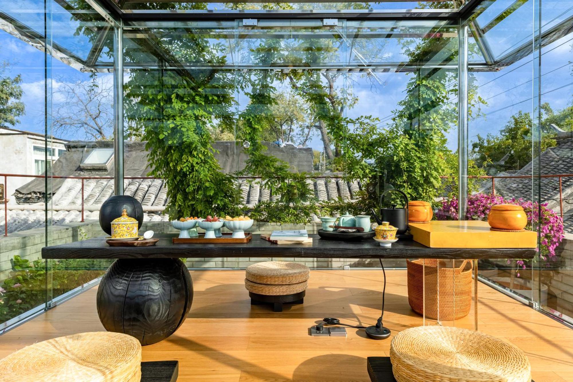 Xinxiang Yayuan Beijing Sihe Courtyard With Sky Garden Terrace Near Tiananmen Square Forbidden City Wangfujing Pedestrian Street And The Subway Exterior foto