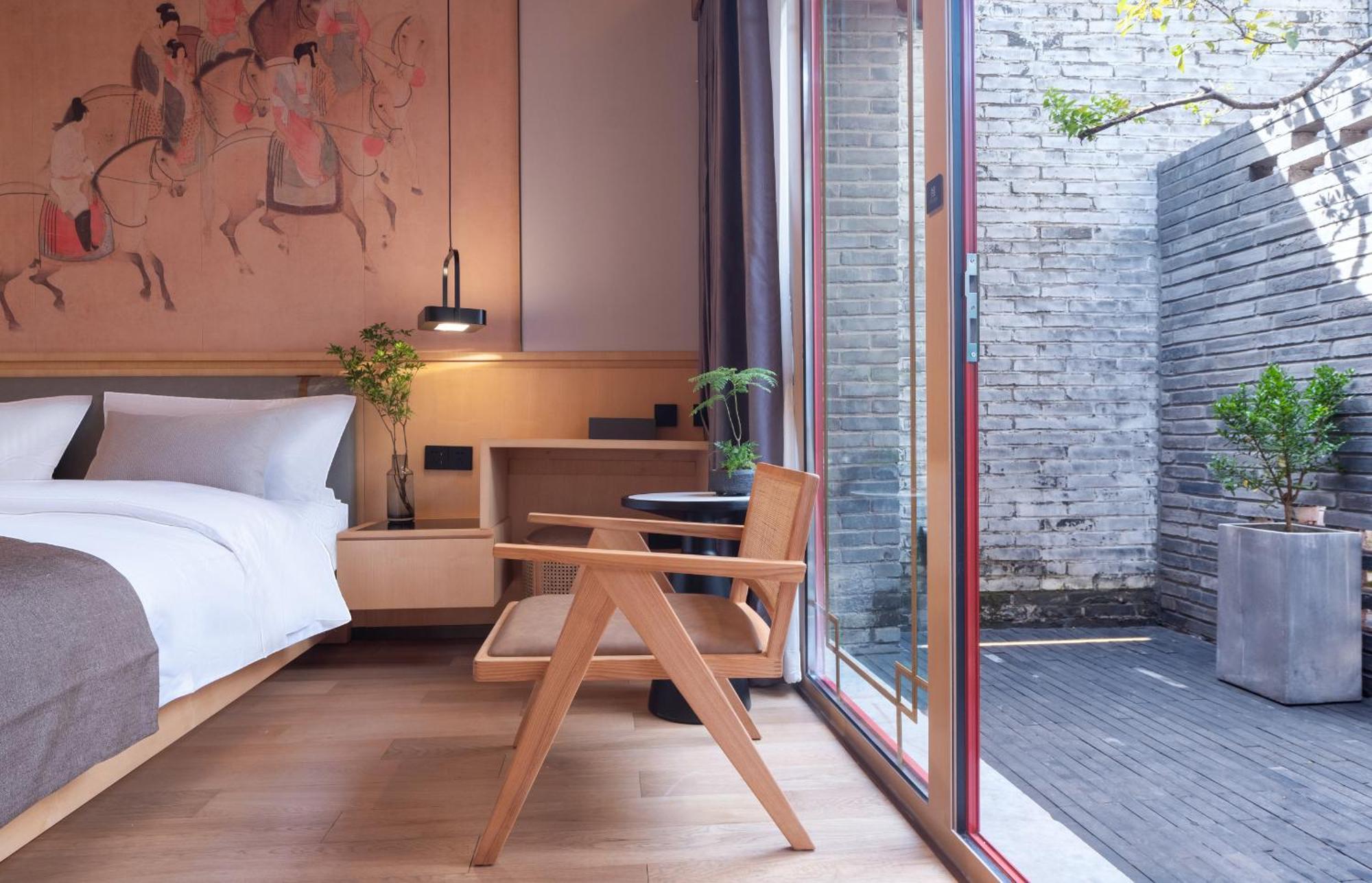 Xinxiang Yayuan Beijing Sihe Courtyard With Sky Garden Terrace Near Tiananmen Square Forbidden City Wangfujing Pedestrian Street And The Subway Exterior foto