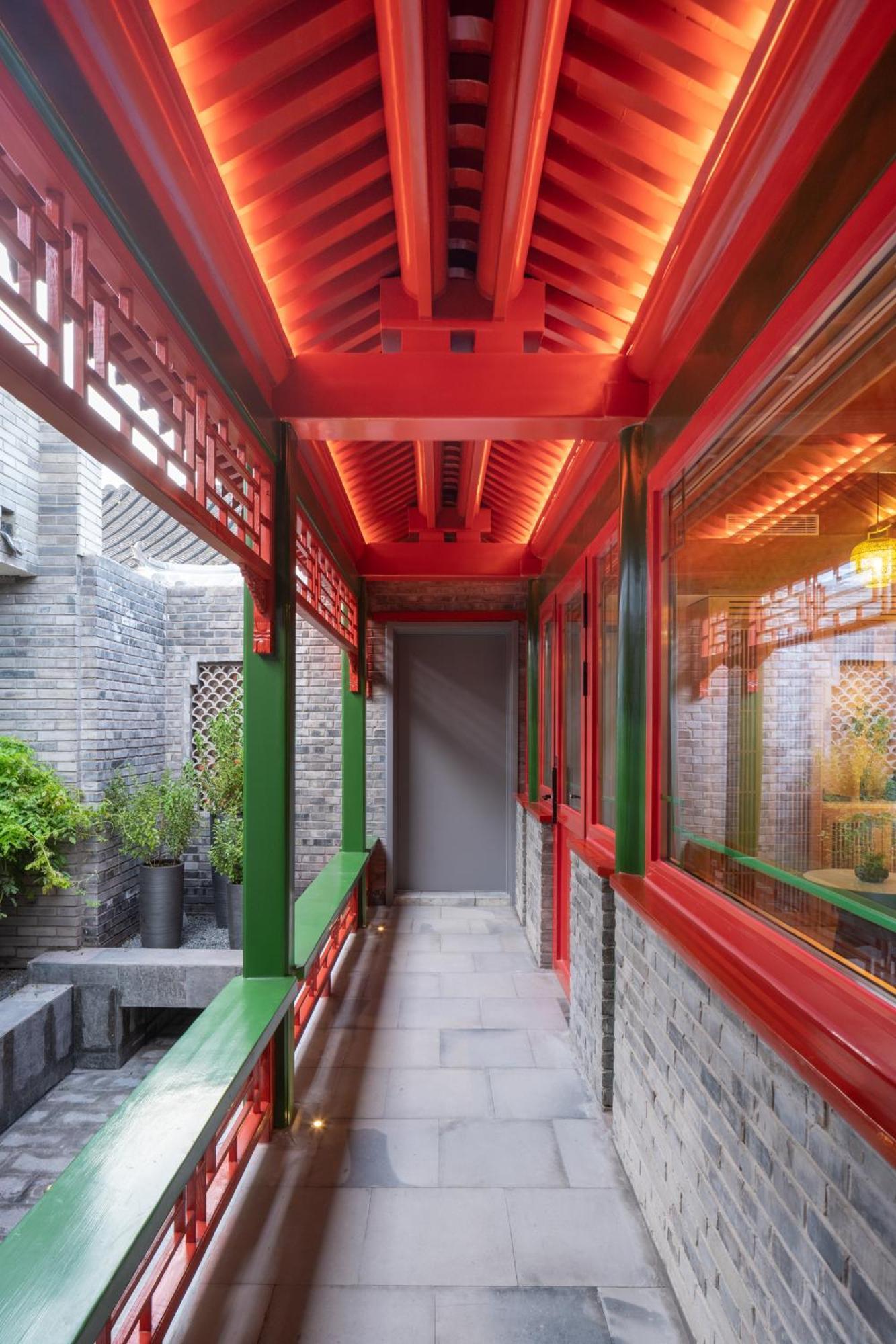Xinxiang Yayuan Beijing Sihe Courtyard With Sky Garden Terrace Near Tiananmen Square Forbidden City Wangfujing Pedestrian Street And The Subway Exterior foto