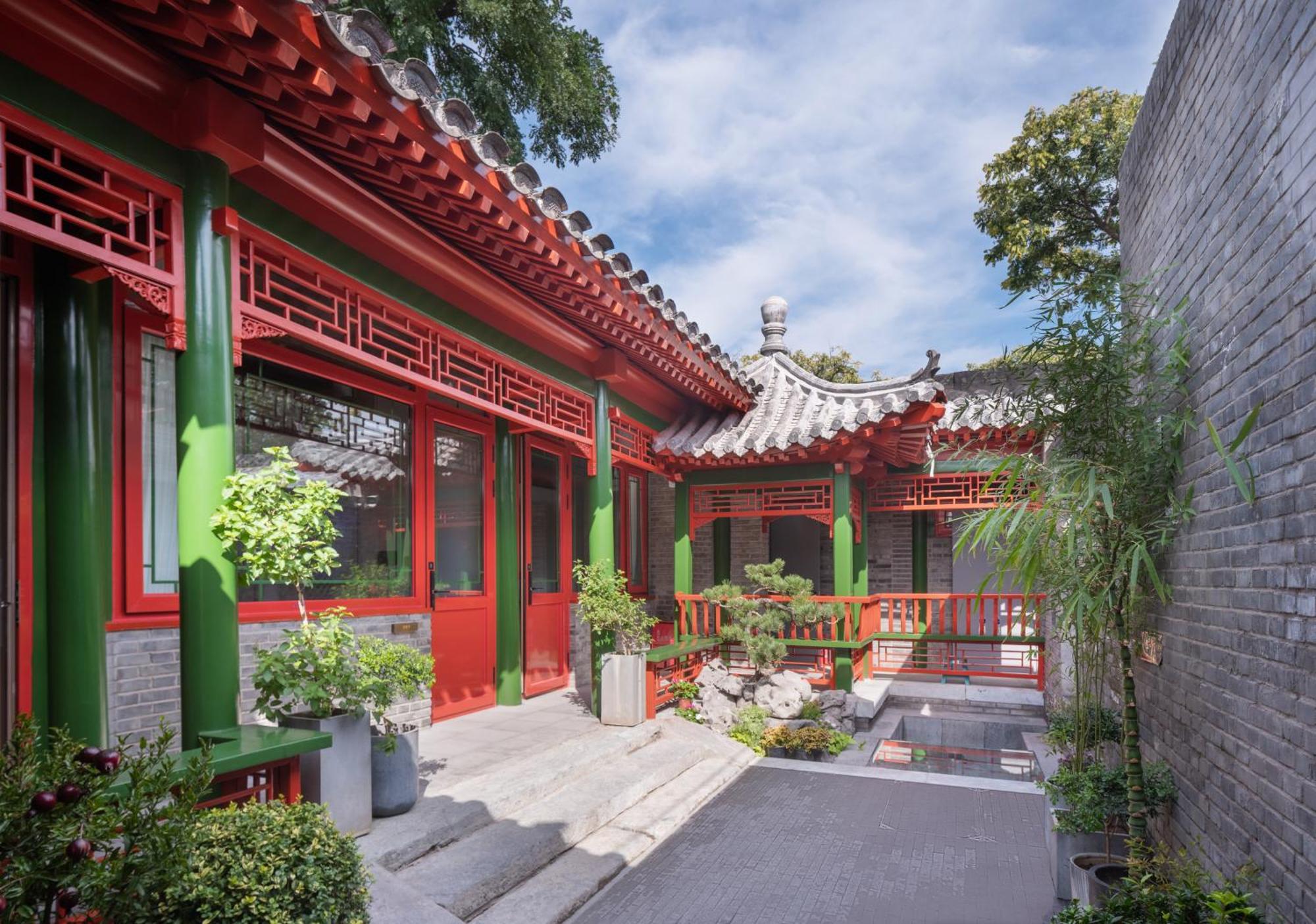 Xinxiang Yayuan Beijing Sihe Courtyard With Sky Garden Terrace Near Tiananmen Square Forbidden City Wangfujing Pedestrian Street And The Subway Exterior foto