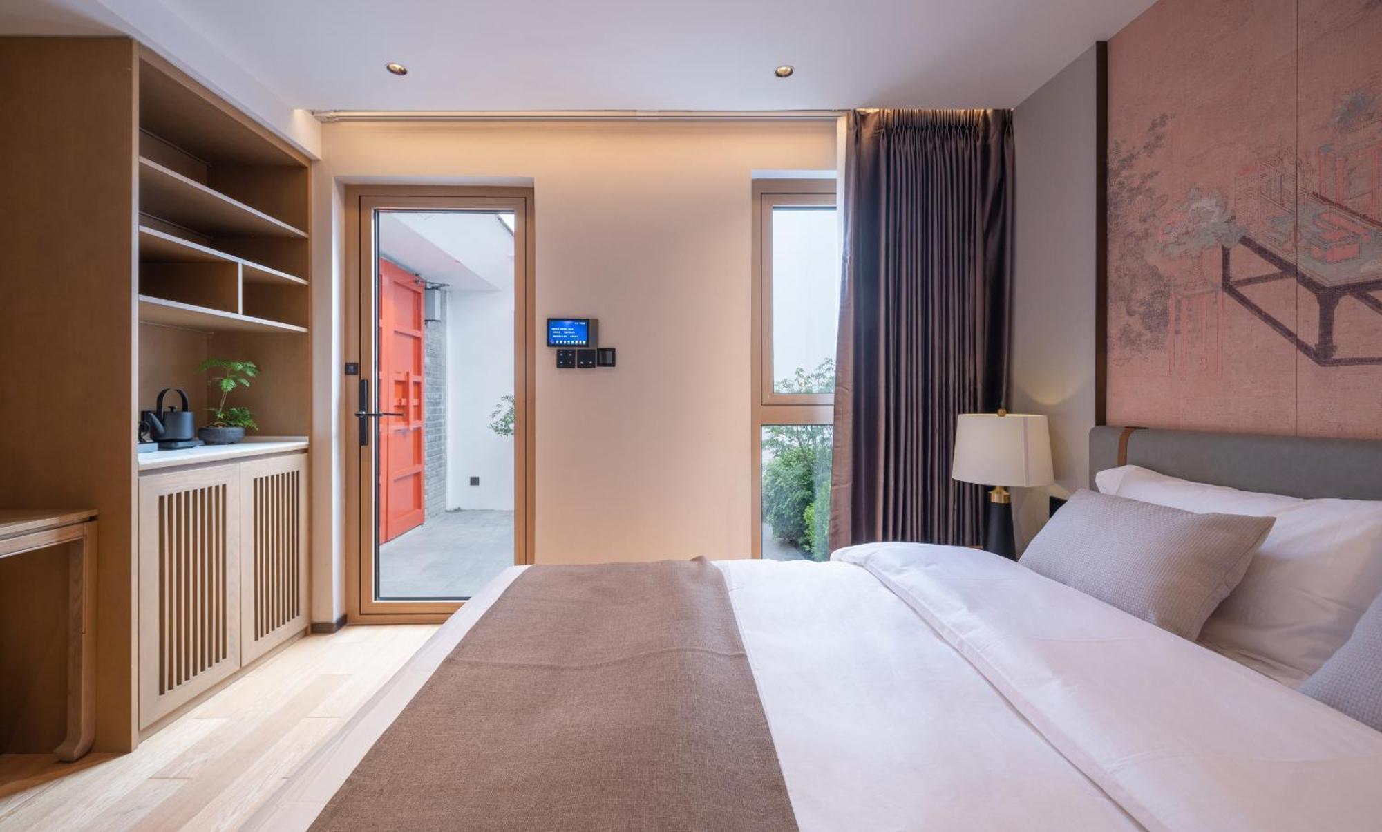 Xinxiang Yayuan Beijing Sihe Courtyard With Sky Garden Terrace Near Tiananmen Square Forbidden City Wangfujing Pedestrian Street And The Subway Exterior foto