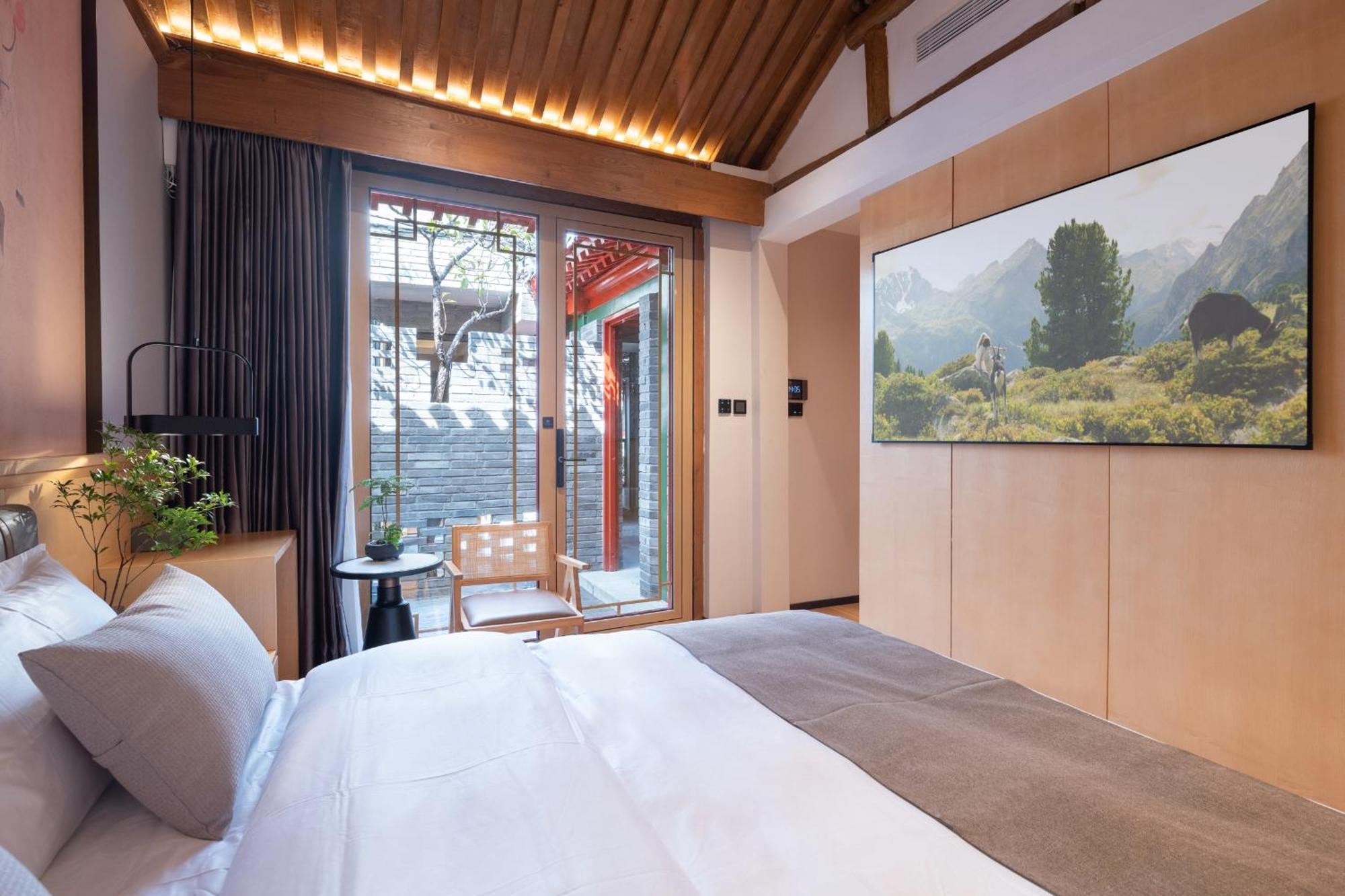Xinxiang Yayuan Beijing Sihe Courtyard With Sky Garden Terrace Near Tiananmen Square Forbidden City Wangfujing Pedestrian Street And The Subway Exterior foto