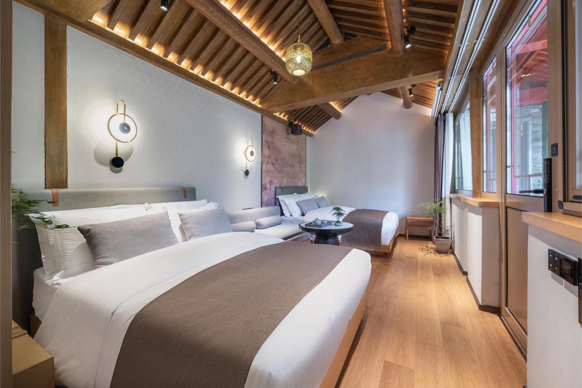 Xinxiang Yayuan Beijing Sihe Courtyard With Sky Garden Terrace Near Tiananmen Square Forbidden City Wangfujing Pedestrian Street And The Subway Exterior foto